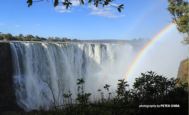 The Beautiful Victoria Falls in Zimbabwe