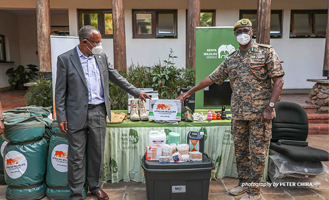 AWF Handsover Equipment to KWS Director General 