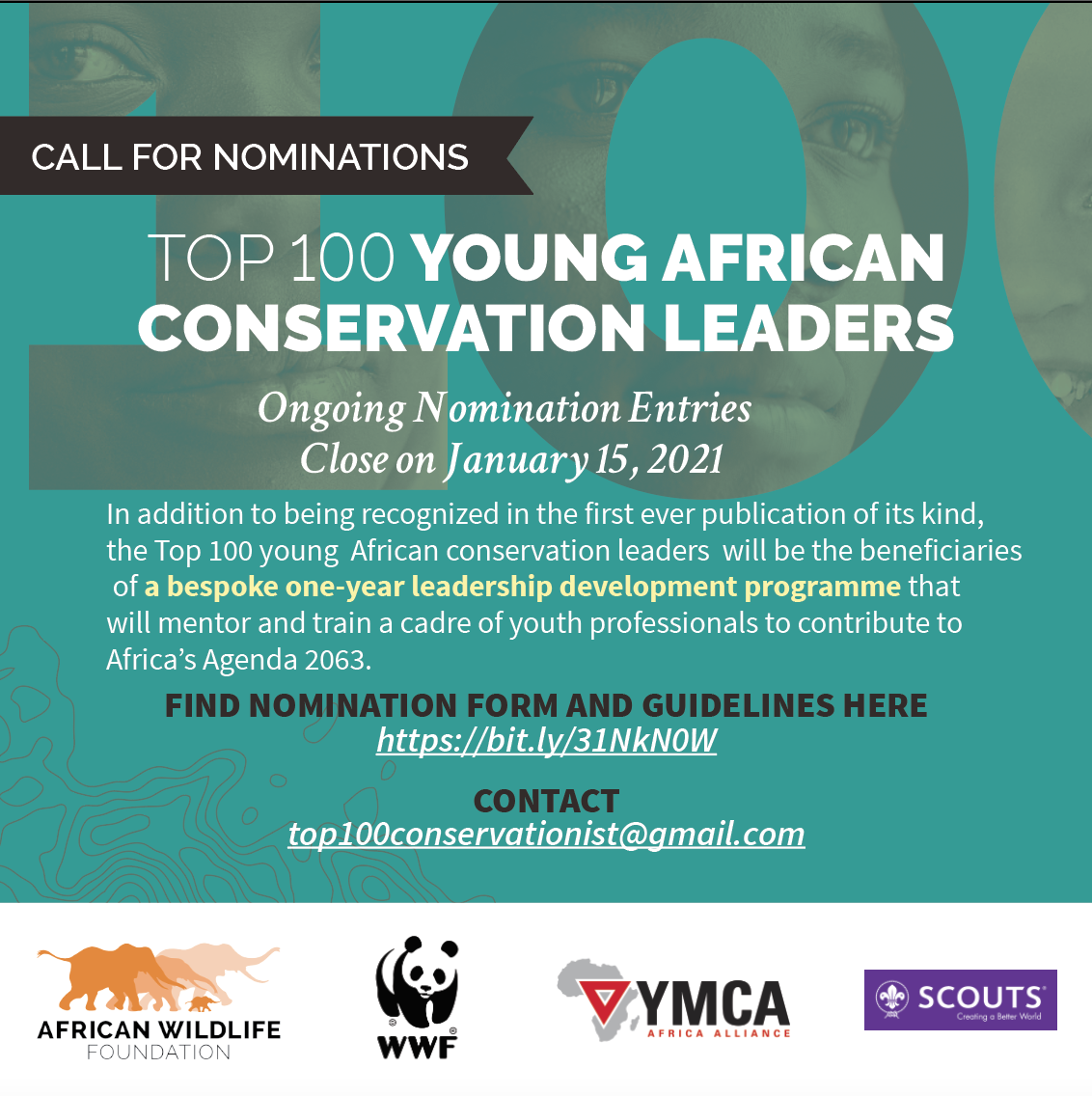 Top 100 Young African Conservation Leaders Award