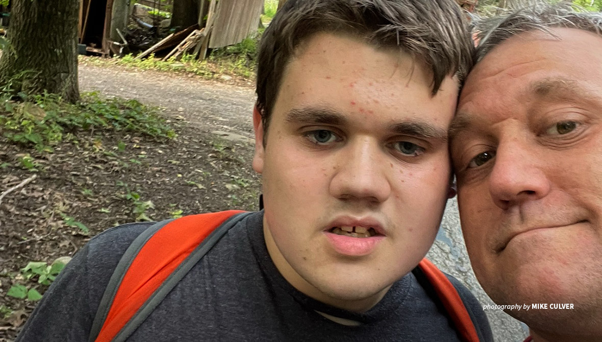 Photo of AWF donors Cole Culver and Mike Culver