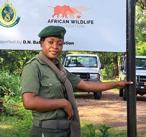 Woman Zimparks ranger Rosemary Kateguru