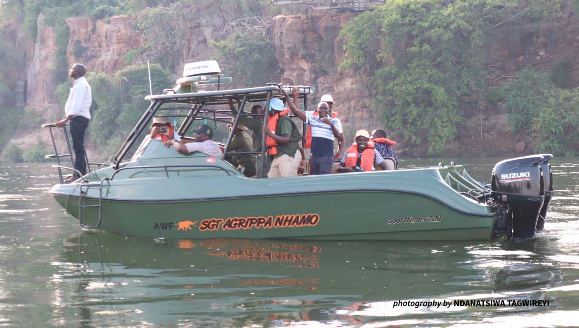 Boat on Zambezi River
