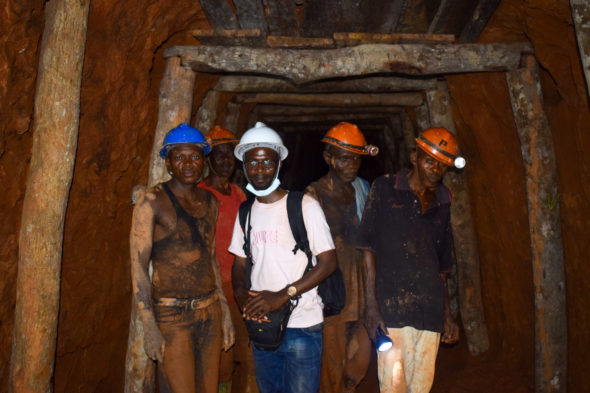 AWF Consultants collecting data in Lisala Kule mining square