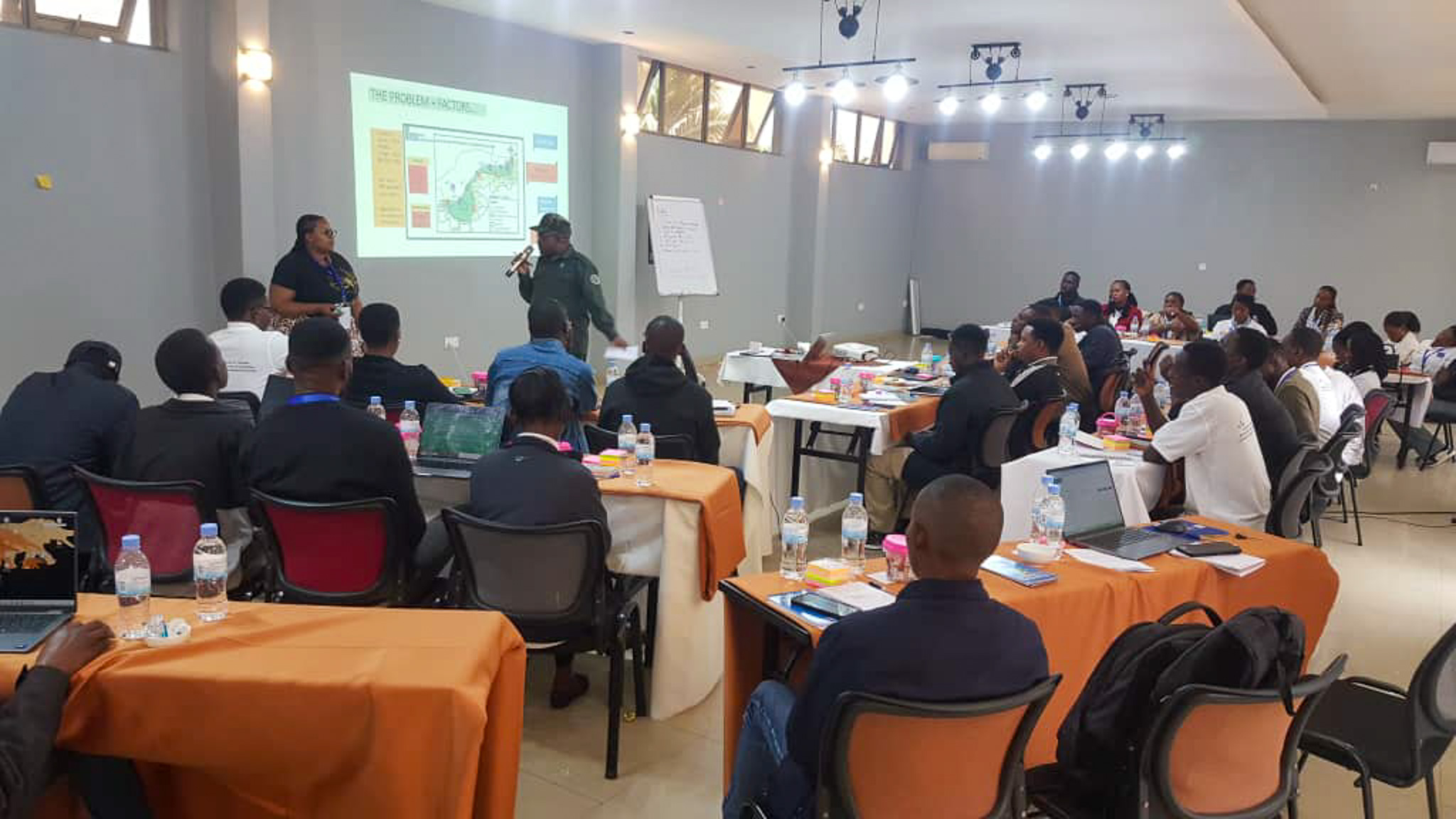 One of the training sessions of the Youth Organization Training.