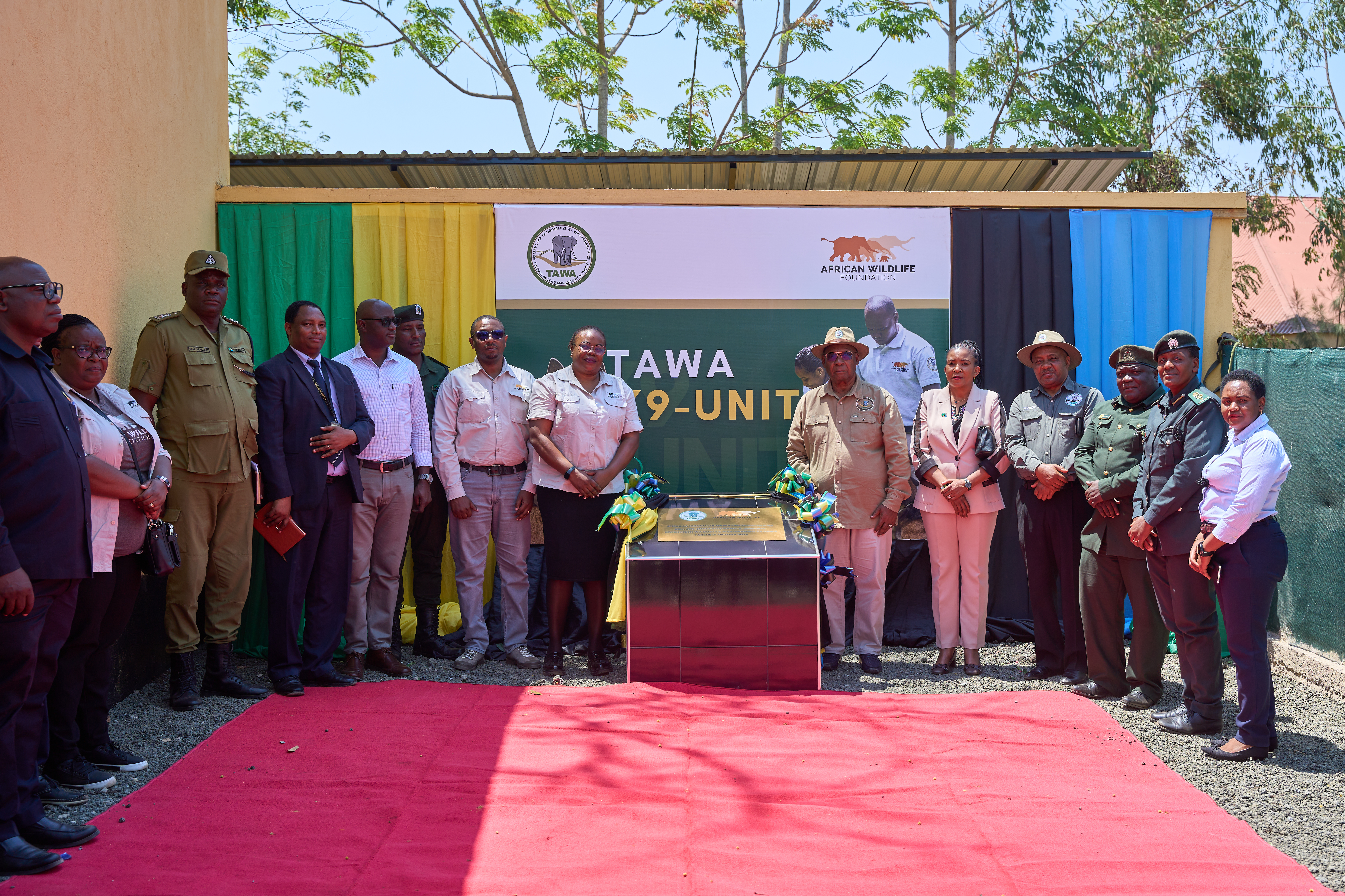 African Wildlife Foundation (AWF) officially hands over a newly constructed Canine Facility to the Tanzania Wildlife Management Authority (TAWA)