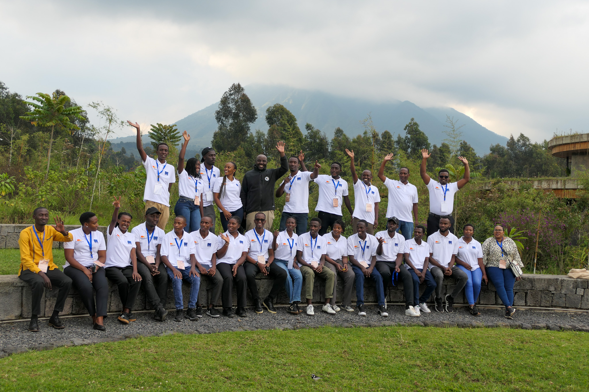Youth from five organizations receive training on climate-resilient conservation projects in the VNP landscape.