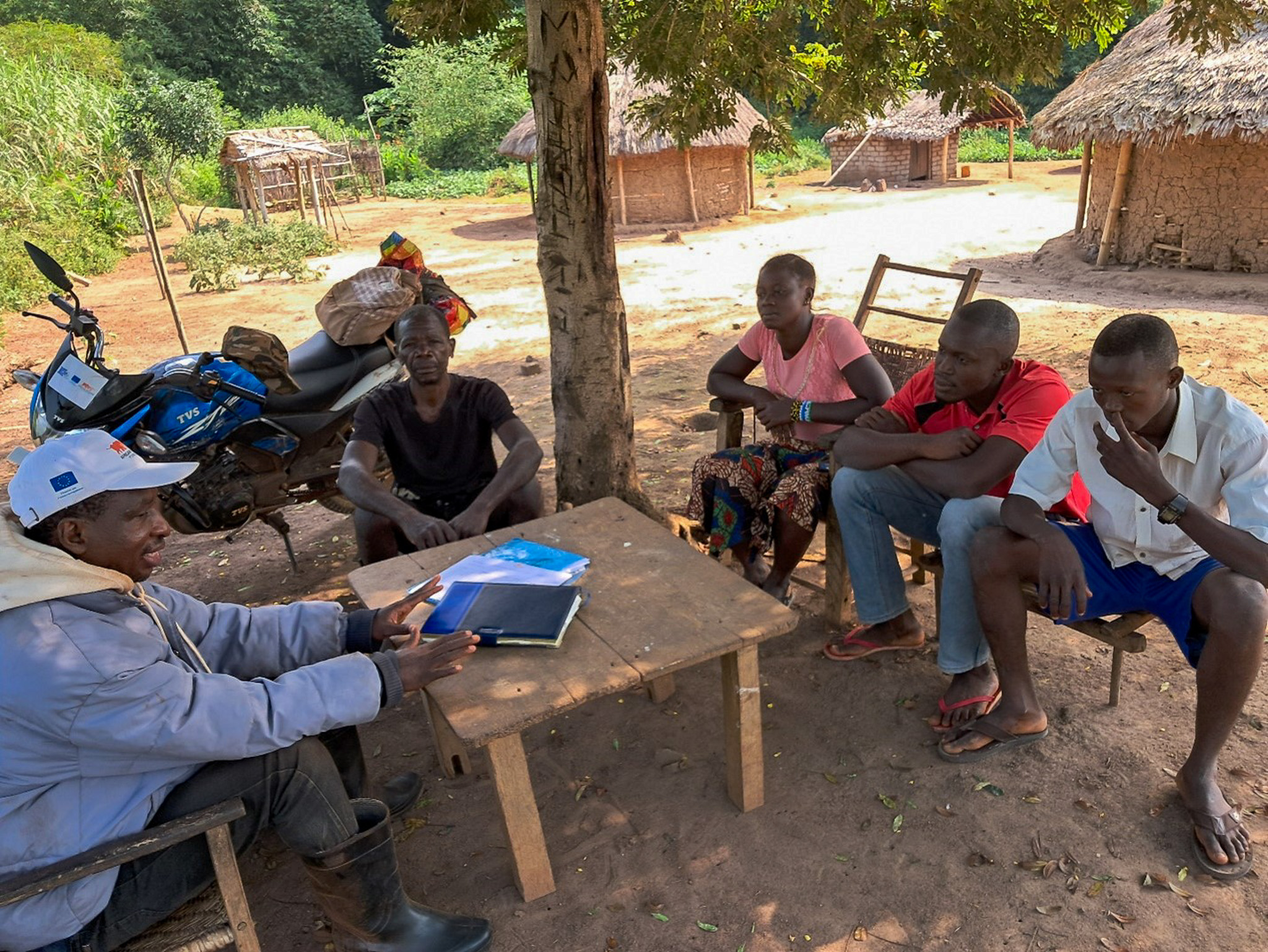 A discussion with the TANGO team after their selection by community leaders.