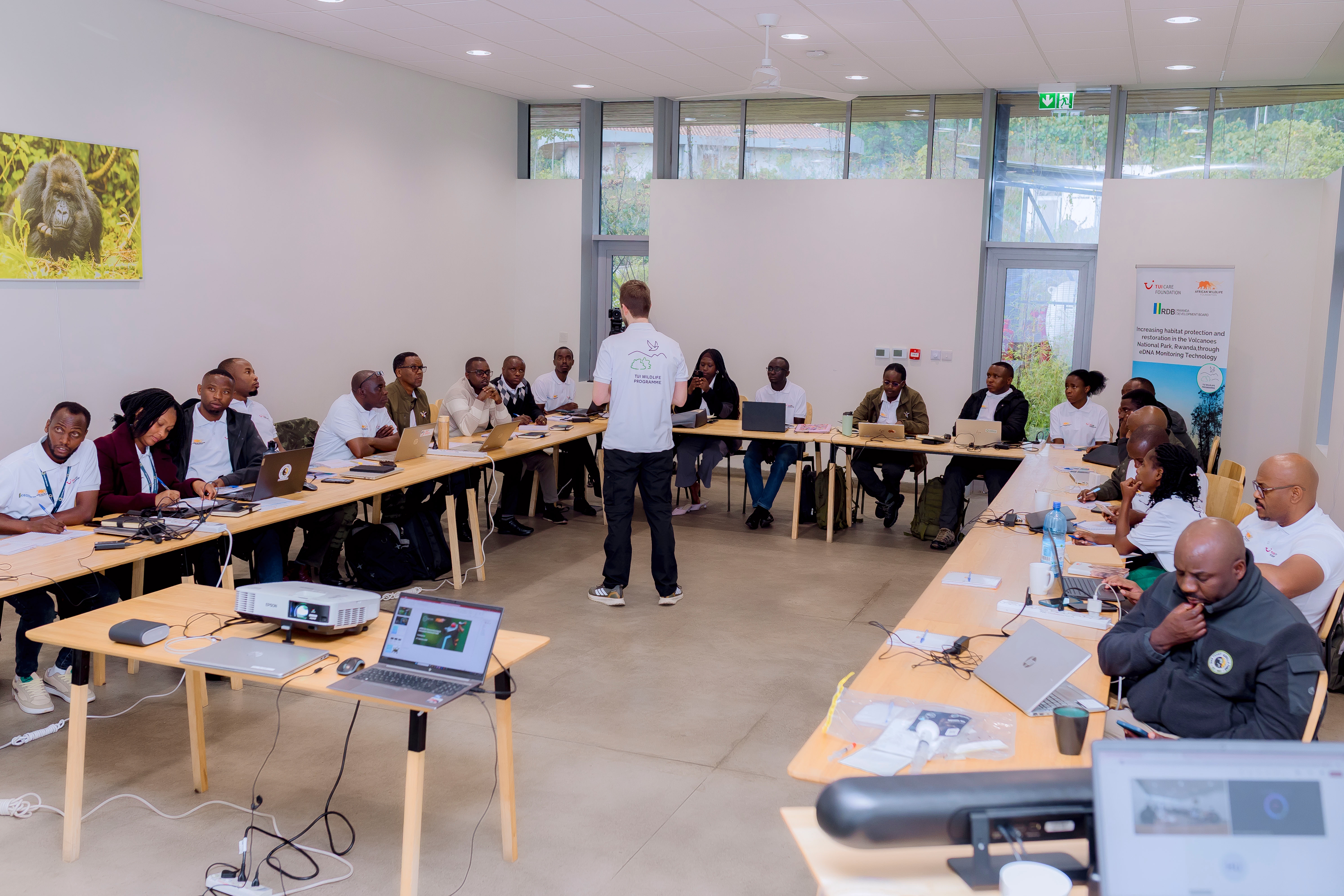 Conservation Professionals attend a seminar about Environmental DNA (eDNA).