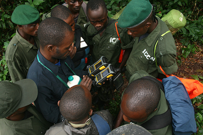 Eco guard training in Iyondji Community Bonobo Reserve