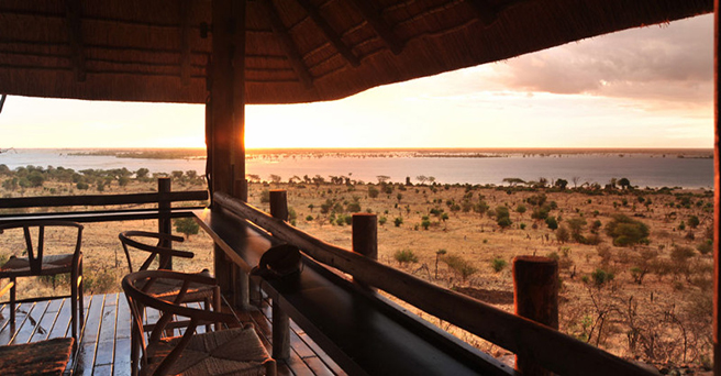 The view from AWF's Ngoma Safari Lodge in Botswana.