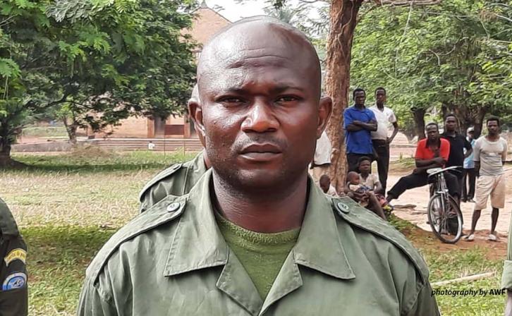 Pitchou Mwana is an eco-guard and biologist.