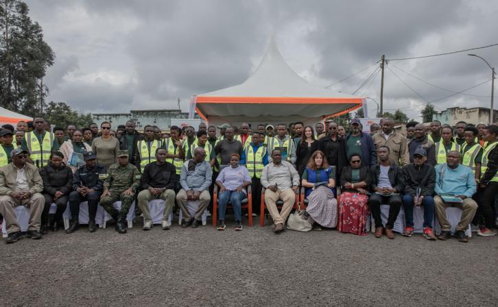 Group Photo during the launch of the Youth-Led Conservation Drive supported by the European Union and African Wildlife Foundation 