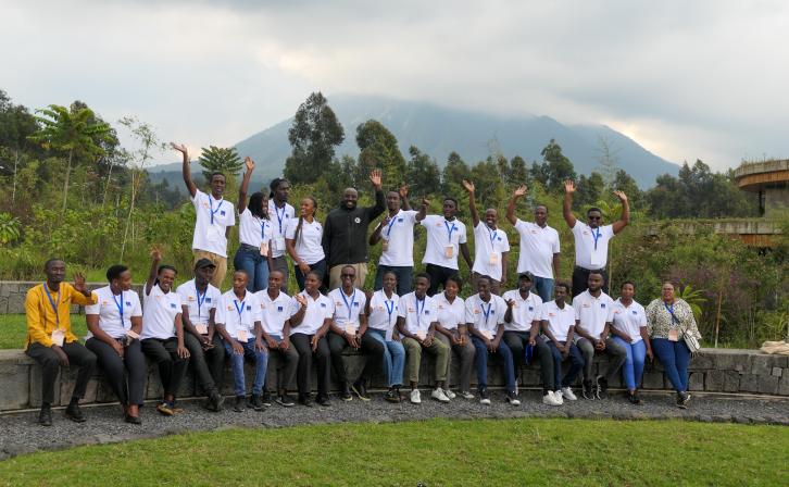 Participants from the Youth Organization Training in Musanze.