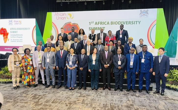 African Ministers at the inaugural Africa Biodiversity Summit in Gaborone, Botswana.