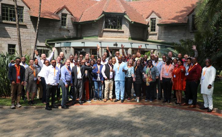 A section of AWF staff during the Conservation Programs Retreat at the AWF Headquarters in Nairobi, Kenya. 