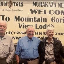 Craig Sholley with Gordon and Patricia Gray.