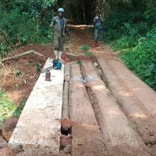 A bridge in rural DRC.