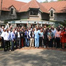 A section of AWF staff during the Conservation Programs Retreat at the AWF Headquarters in Nairobi, Kenya. 